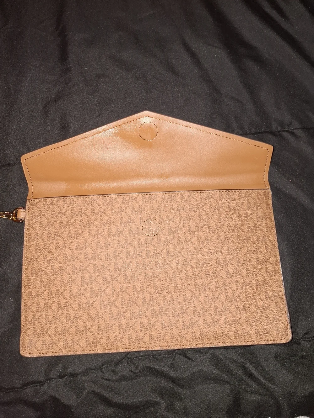 Michael Kors Tan/Brown Signature Envelope Wristlet